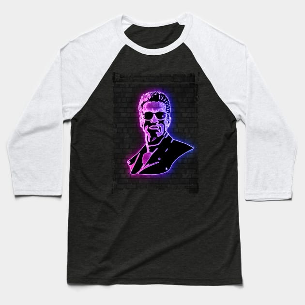 Terminator neon art Baseball T-Shirt by PrintstaBee